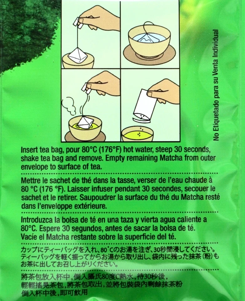 25 bolsas individuales Kirkland Signature Ito En té verde japonés, Matcha y Sencha Foto 3 de 4