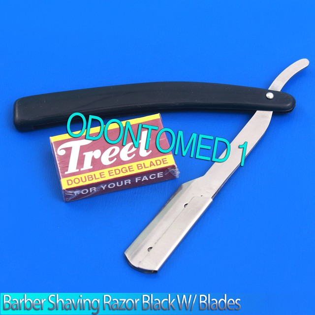ODMBARBER DISPOSABLE SHAVING STRAIGHT RAZOR WITH 10 BLADES eBay