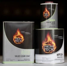 High Teck Oxford White Basecoat Paint & Clearcoat GALLON Kit! FORD YZ