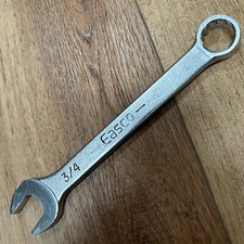 Easco Tools 3/4" Inch Combination Wrench 12-Point 631124 Made In USA 8" Long
