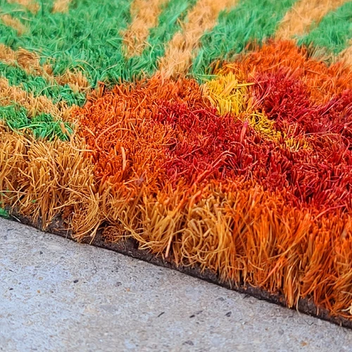 Welcome Mat Tropical Theme 18" x 30" 100% Coir Transocean ~NEW FREE SHIPPING - Picture 3 of 5