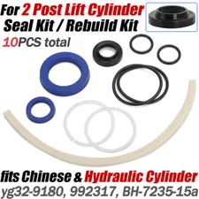 For 2 Post Lift Cylinder Seal Kit / Rebuild Kit Hydraulic Cyl 9-10k lbs 992317