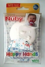 NEW Happy Hands Teething Mitten Nuby Bpa Free Snow Man