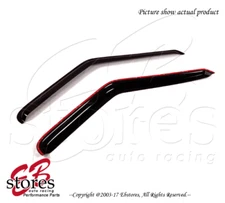 Black Tinted Out-Channel Vent Visor Deflector 2pcs For 1995-2004 GMC S15 Jimmy