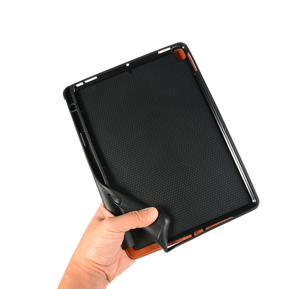 PU Leather Card Wallet Stand For iPad 9th 8th 7th Generation Air Pro Case Cover - Image 4 of 4