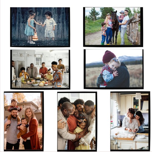 8 Pack 5x7 Inch Magnetic Photo Sleeves Picture Frames for Refrigerator - Picture 3 of 6