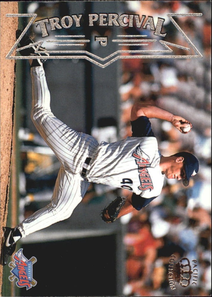 1998 Pacific Silver Anaheim Angels Baseball Card #13 Troy Percival