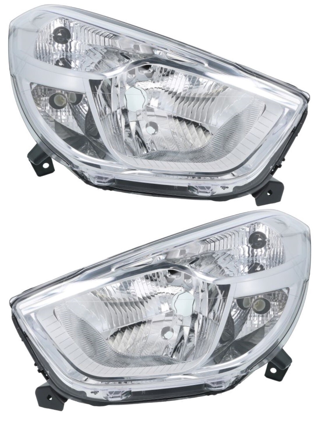 Phare avant Dacia Dokker droit gauche optique mecanique chrome H4 pour bloc optique Lodgy 2012