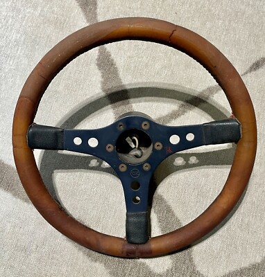 【激レア】raid ライド ヴィンテージウッドステアリング 335mm Vintage Raid 14” Leather Steering Wheel with Hub Adapter Italy