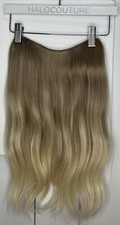 halo hair extensions 100 human hair Balayage Blonde 8Ash 16