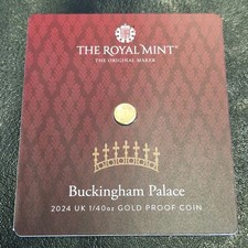 1/40 oz .9999 Gold Proof 2024 Buckingham Palace 50p