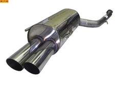 BASTUCK Sportauspuff Racinganlage ab Kat. BMW 3er E36 inkl Coupe 318is 2x76mm