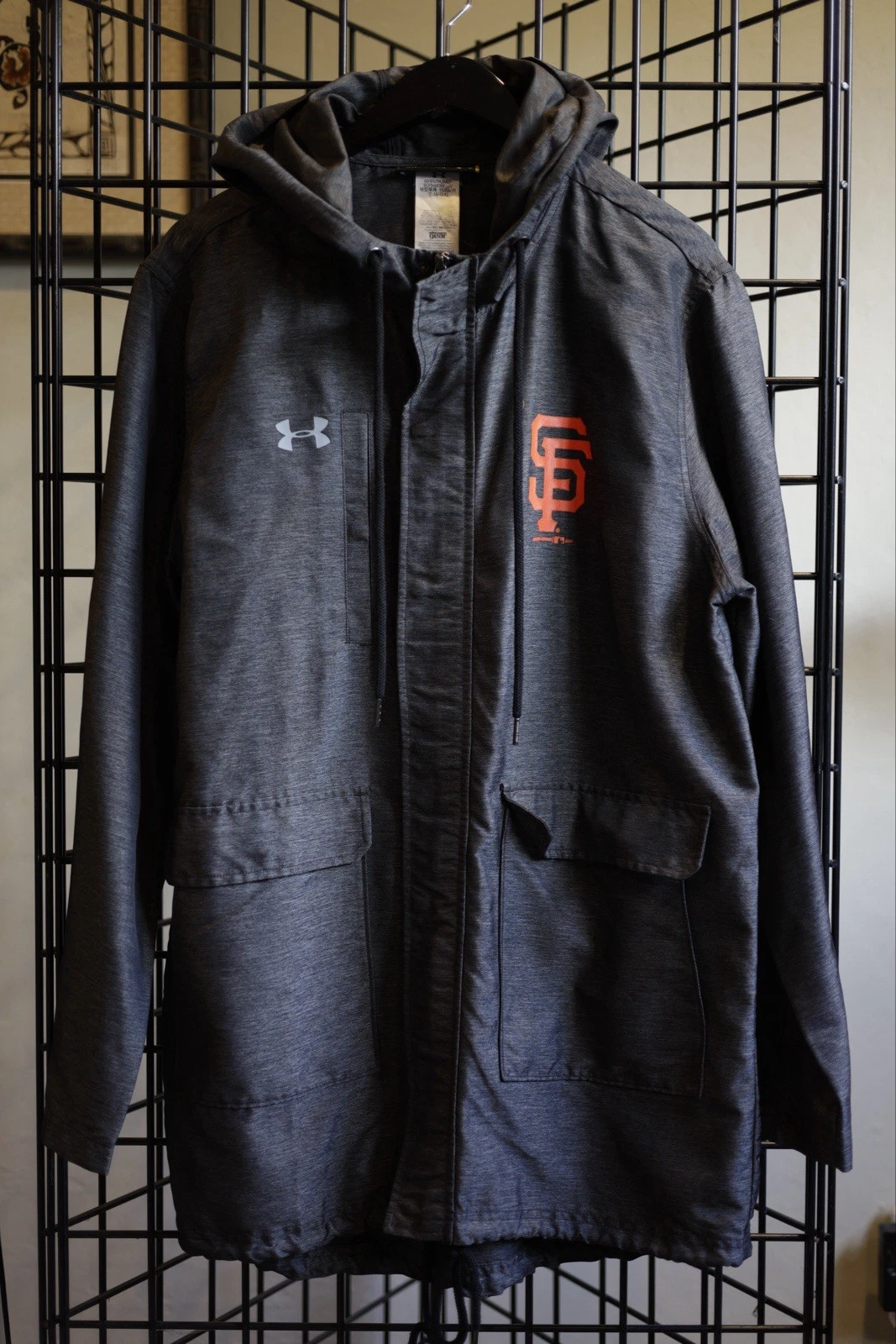 SF Giants Under Armour Storm Jacket – Stay Dry, Rep the Bay 🟠⚫️🟠⚫️