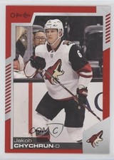 2020-21 O-Pee-Chee Red Border Jakob Chychrun #166 0c3