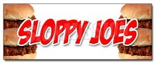 SLOPPY JOES DECAL sticker beef chicken bun sliders homemade food lunch