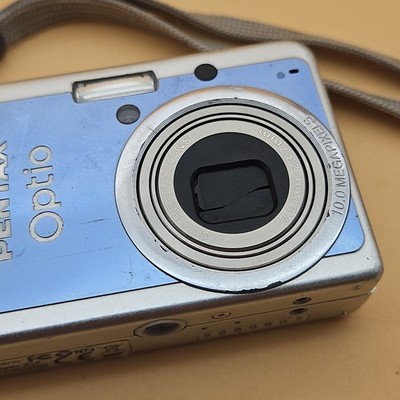 Pentax Optio S10 3x Zoom 10MP Digital Compact Camera Blue Silver
