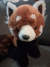Red Panda Fiesta Plush Prominent Ringed Tail Sitting 16in