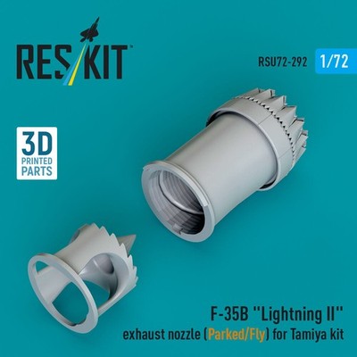 ResKit RSU72-0292 - 1:72 F-35B Lightning II exhaust nozzle (Parked/Fly) for Tami