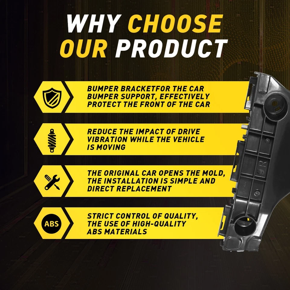 New Front Bumper Retainer Bracket Pair Set For 2012-2017 Toyota Prius C Foto 3 de 4