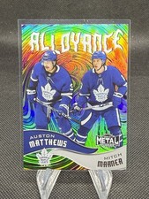 2020-21 Skybox Metal Universe Auston Matthews Mitch Marner Alloyance #AL-5 Leafs