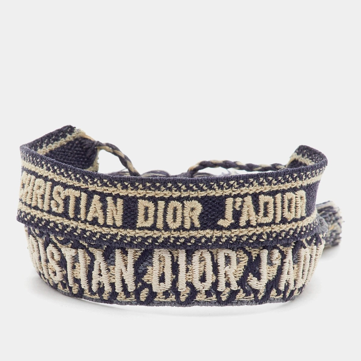 Dior JAdior Woven Fabric Friendship Bracelet Set of 2 | eBay