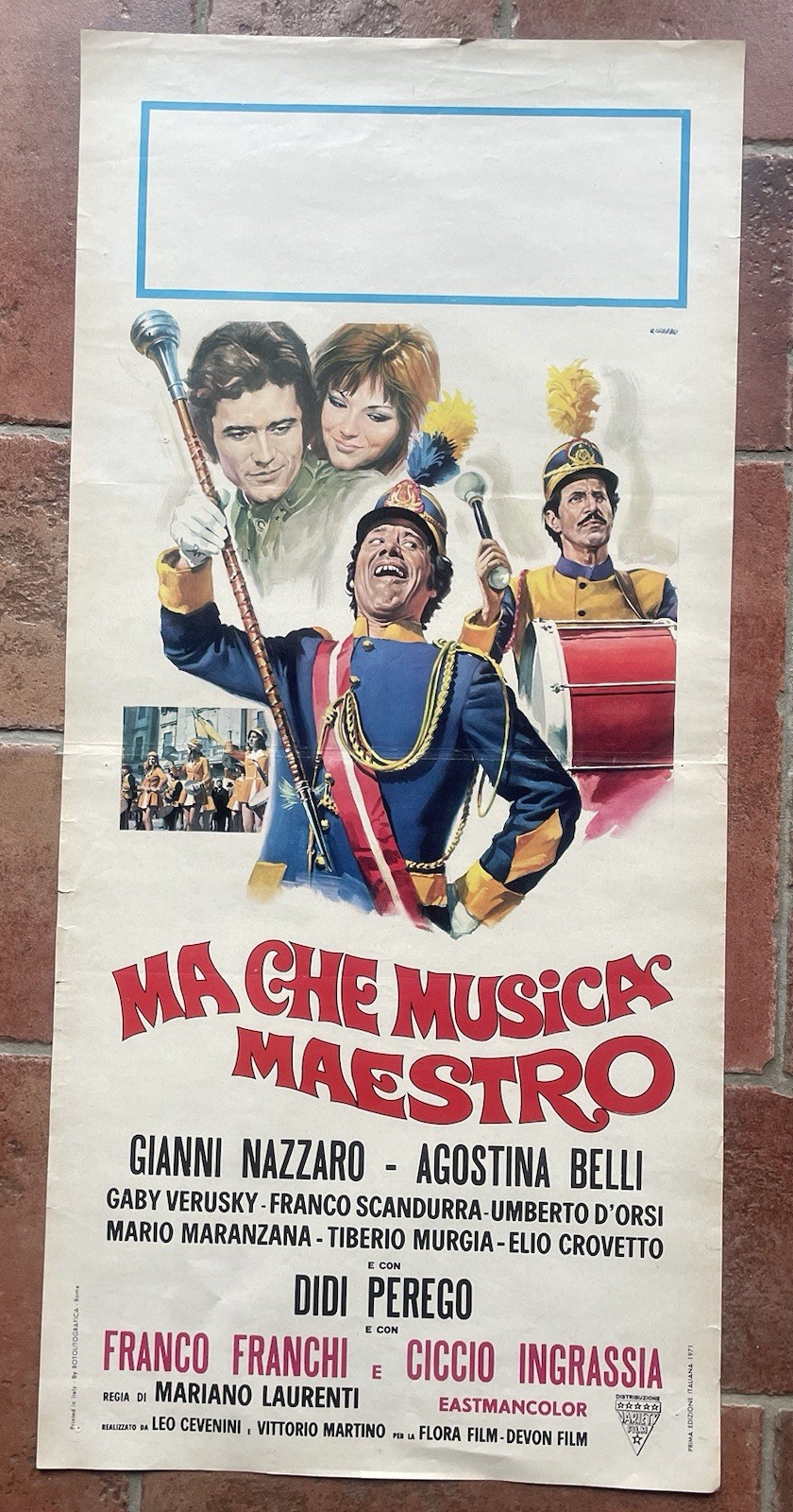 Locandina originale film MA CHE MUSICA MAESTRO (1971) - Regia di Mariano Laurenti