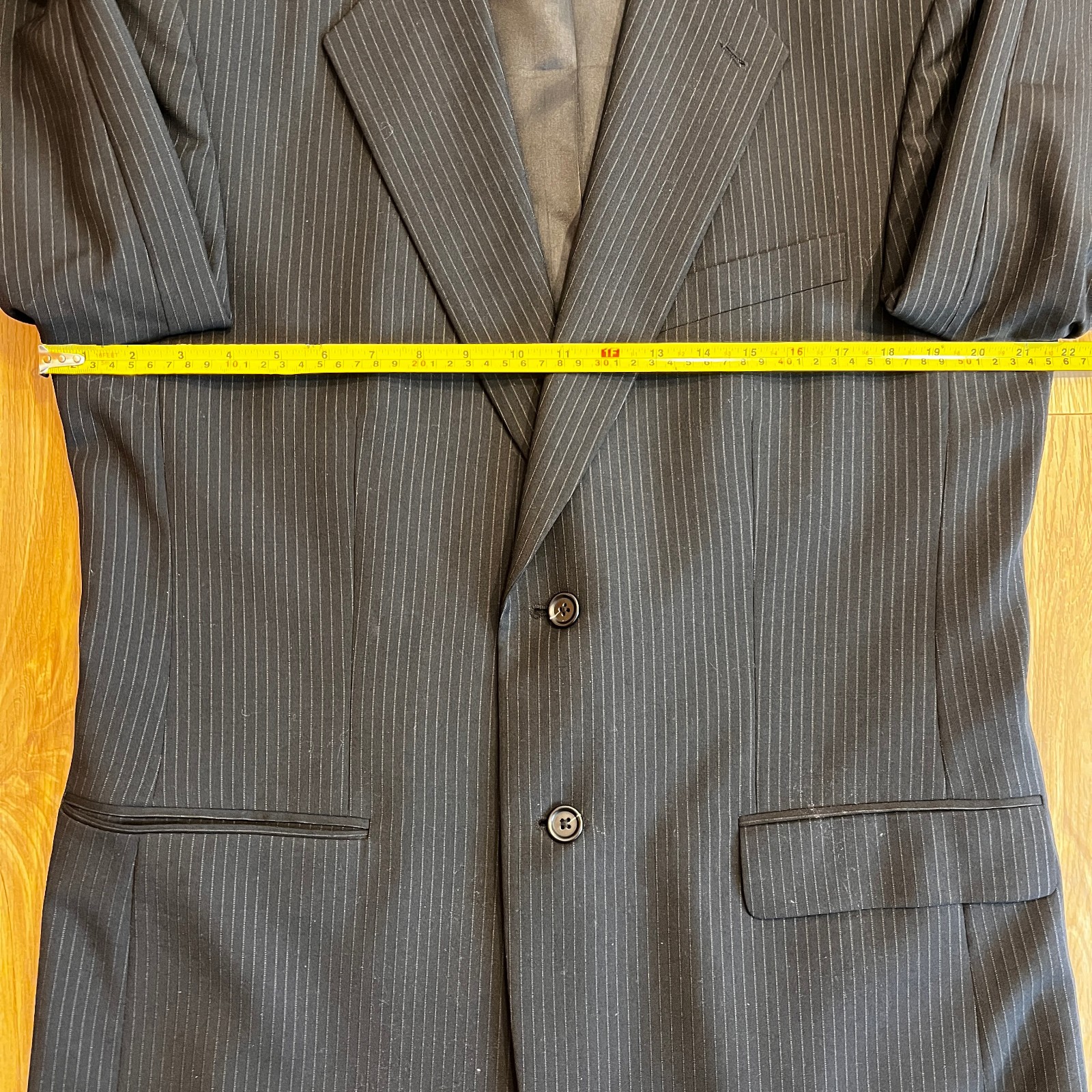 Express Design Studio Wool Suit Jacket Blazer Bla… - image 8