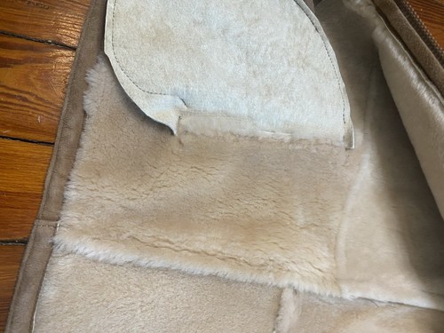 PAT GARRETT Shearling Sheepskin Tan Vest Men’s Size 44 Large - Picture 12 of 13