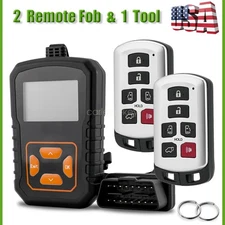New 2 Replacement Remote Key & Programmer For Toyota Sienna 2011 - 2020 HYQ14ADR
