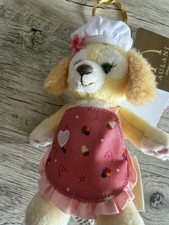 Disney Parks Aulani Resort Duffy CookieAnn Dog Plush Bag Charm Keychain New 2026