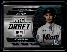 2023 Bowman Draft Night Refractor Noble Meyer RC 92/250 #BDN-3