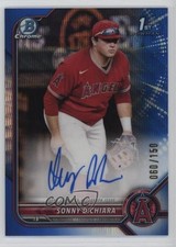 2022 Bowman Draft Chrome Pick Blue Wave Refractor /150 Sonny DiChiara Auto 0t24
