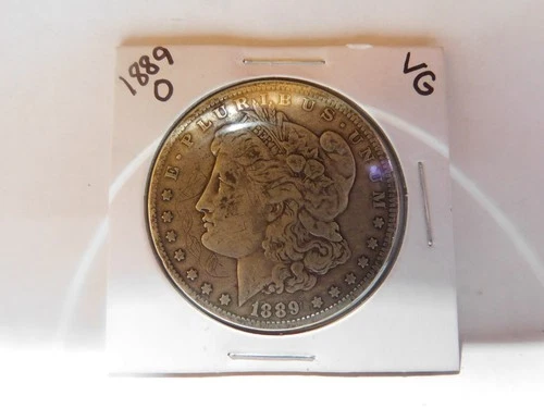 1889 O Morgan Silver Dollar, 90% Silver, Very Good, New Orleans Mint
