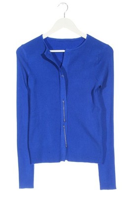 UNIQUE Strickshirt Damen Shirt Gr. DE 38 blau Casual-Look