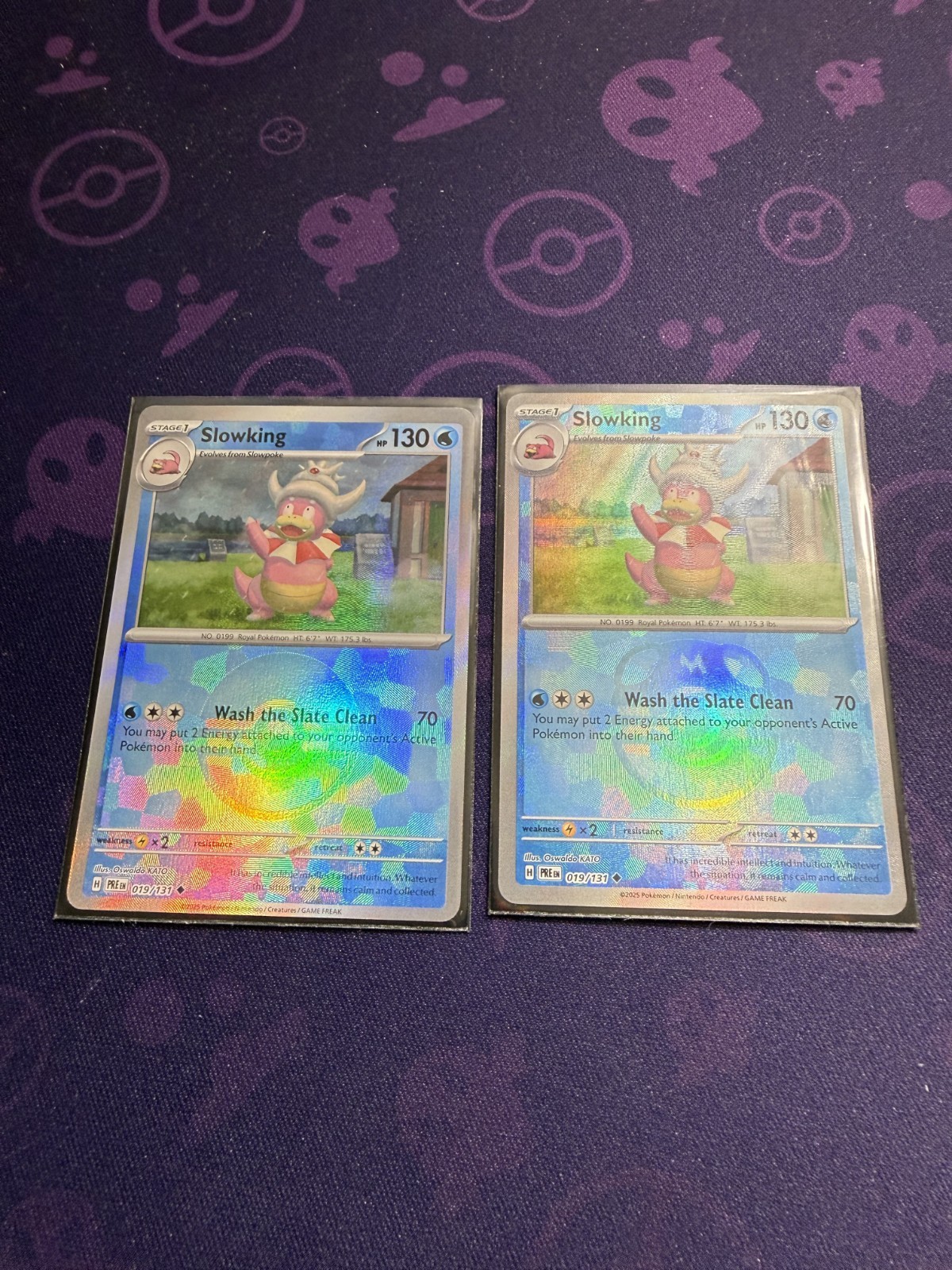 Slowking Master Ball + Poke Ball Pattern 019/131 Prismatic Evolutions POKEMON NM
