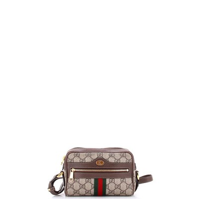 Gucci Ophidia Shoulder Bag GG Coated Canvas Mini
