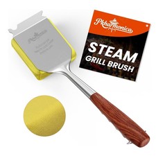 Grill Brush for Outdoor Grill Bristle Free Grill Brush with Scraper Safe Stea...