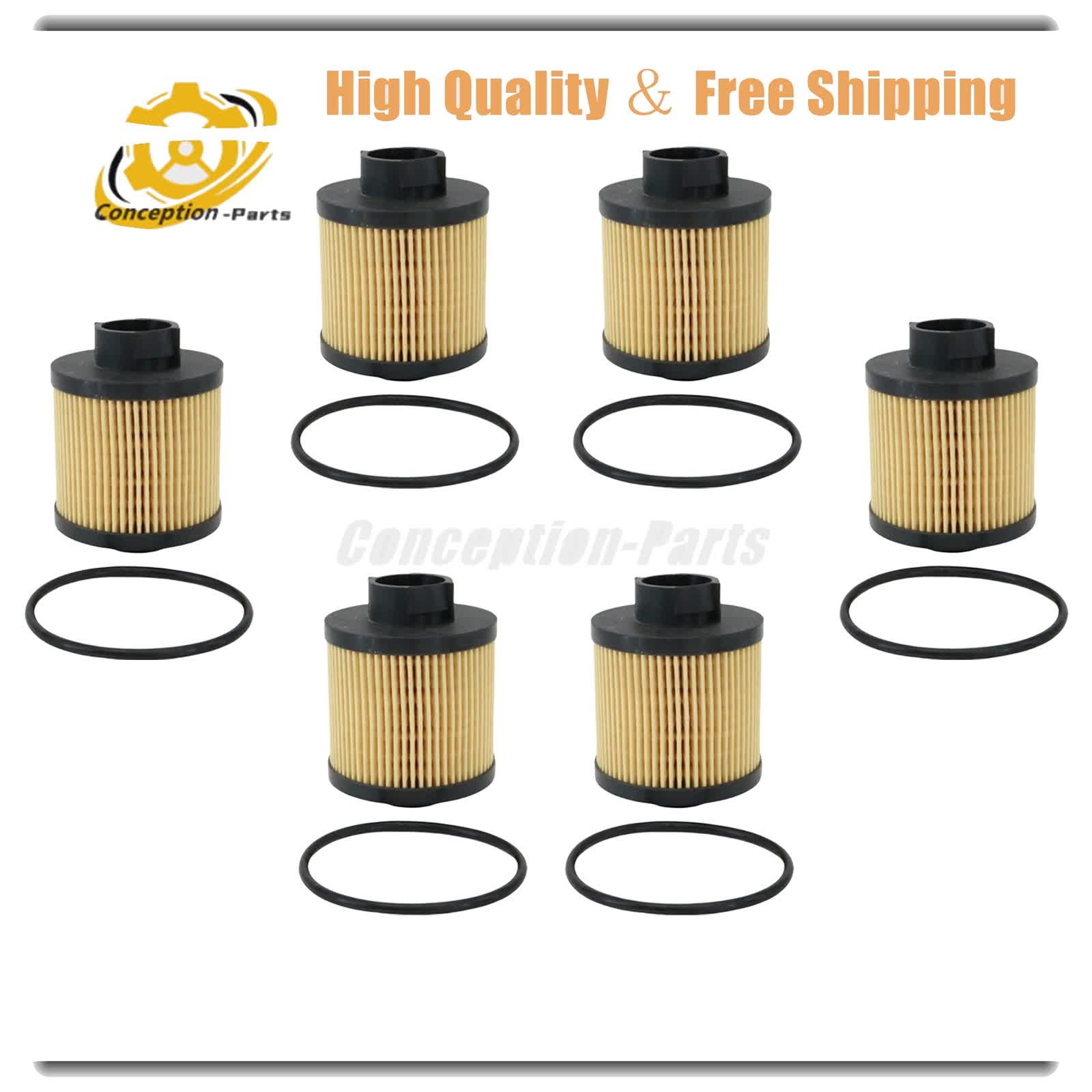 6Sets For Lamborghini Gallardo Spyder Coupe Superleggera SE Base Nera Oil Filter
