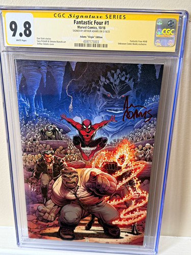 Marvel Comics Fantastic Four #1 (2018) CGC 9.8 SS Arthur Adams Signed Variant