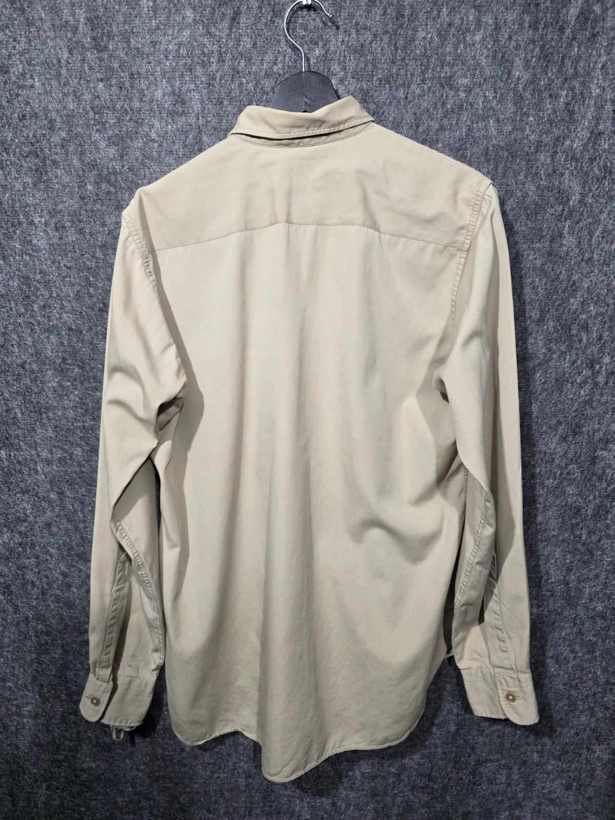 Vintage 40s 50s Poplin Mens Military Style Sanfor… - image 8