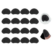 8 Pairs Heel Grips 0.2" Thick Heel Cushion Pads Cushion Liners, Black