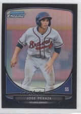 2013 Bowman Prospects Chrome Black Refractor 19/99 Jose Peraza #BCP36 0p8