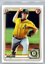 Gus Varland BFE-38 2020 Bowman 1st Edition Oakland Athletics Card