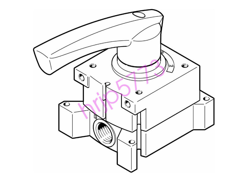 FESTO VHER-H-B43E-G12 3192067 Hand Lever Valve New✦Kd
