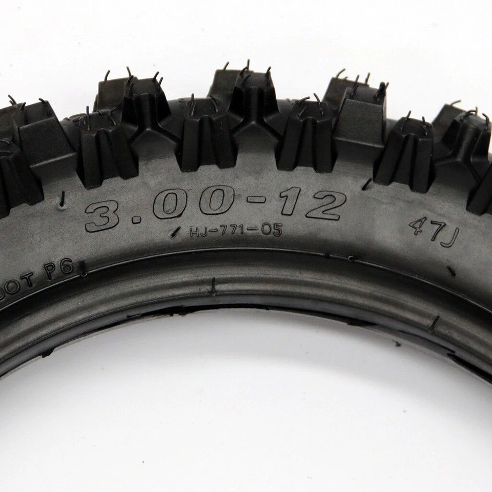 Neumático + tubo 80/100-12 60/100-14 para Yamaha PW80 YZ50 YZ60 TTR90 TTR110 KLX110 Foto 3 de 4