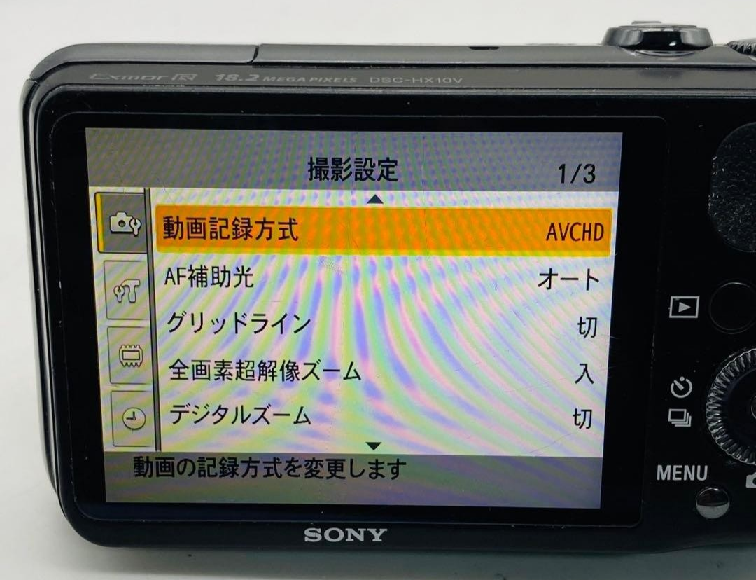 SONY ソニー サイバーショット DSC-HX10V【ジャンク品】 Sony Cyber Shot DSC-HX10V 18.2MP 16x Optical Zoom | Black | 3 in
