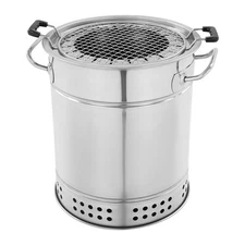 Charcoal Grill Barbecue Grill Stainless Steel Portable BBQ 201 Stainless Steel