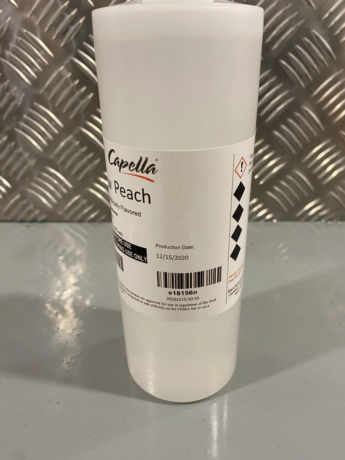 Capella Yellow Peach Flavour Concentrate 16oz 473ml Production Date 15/12/2020 3