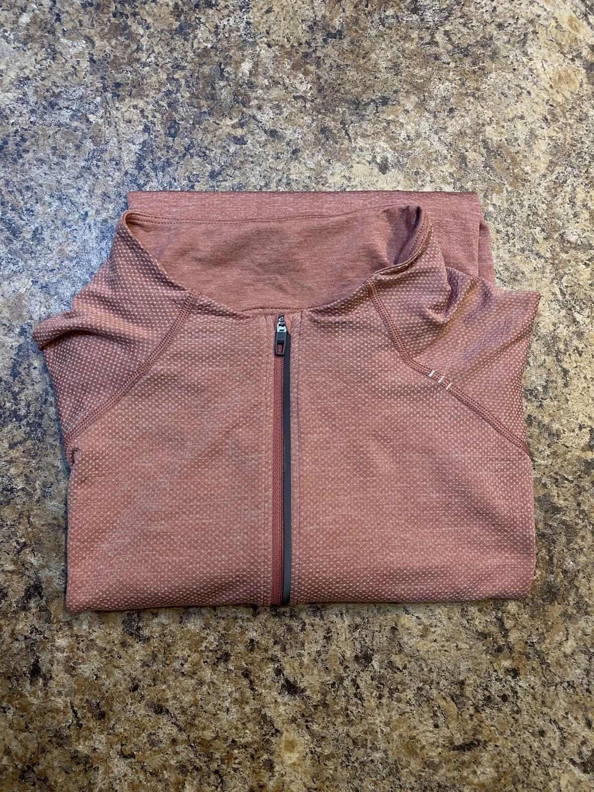 LULULEMON Metal Vent 1/2 Zip Shirt Workout Running Half Zip Red XXL