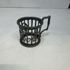 Vintage Coca Cola Glass Metal Holder